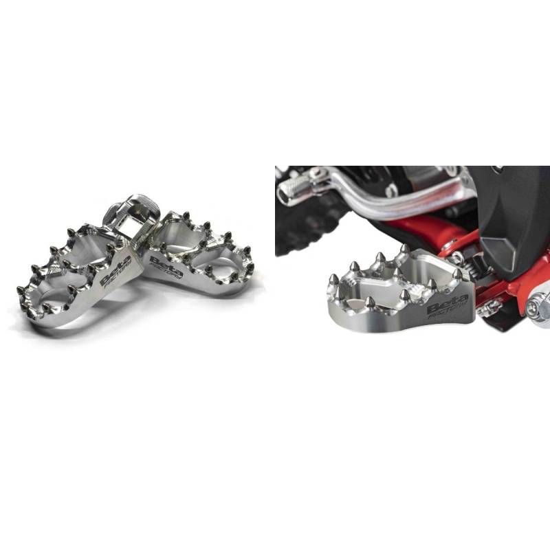 REPOSE-PIEDS - KIT RR BETA KIT REPOSE-PIEDS ERGAL ALU BETA RR 125/200/250/300 2T - 350/390/430/480 RR 4T (2020-2023) origine AZMOTORS -DISPO