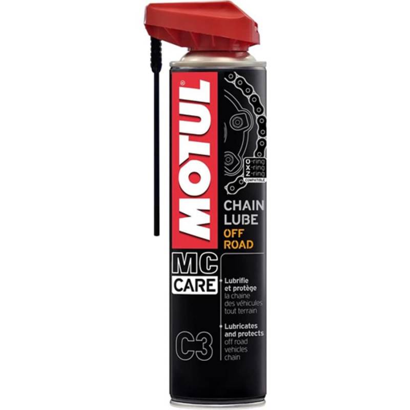 GRAISSE CHAINE/MOTEUR MOTUL C3 CHAIN LUBE OFF ROAD (AEROSOL 400ML) 102982 - GRAISSE CHAINE / MOTEUR MOTUL C3 CHAIN LUBE OFF ROAD (AEROSOL 400ML) origine MOTUL -DISPO