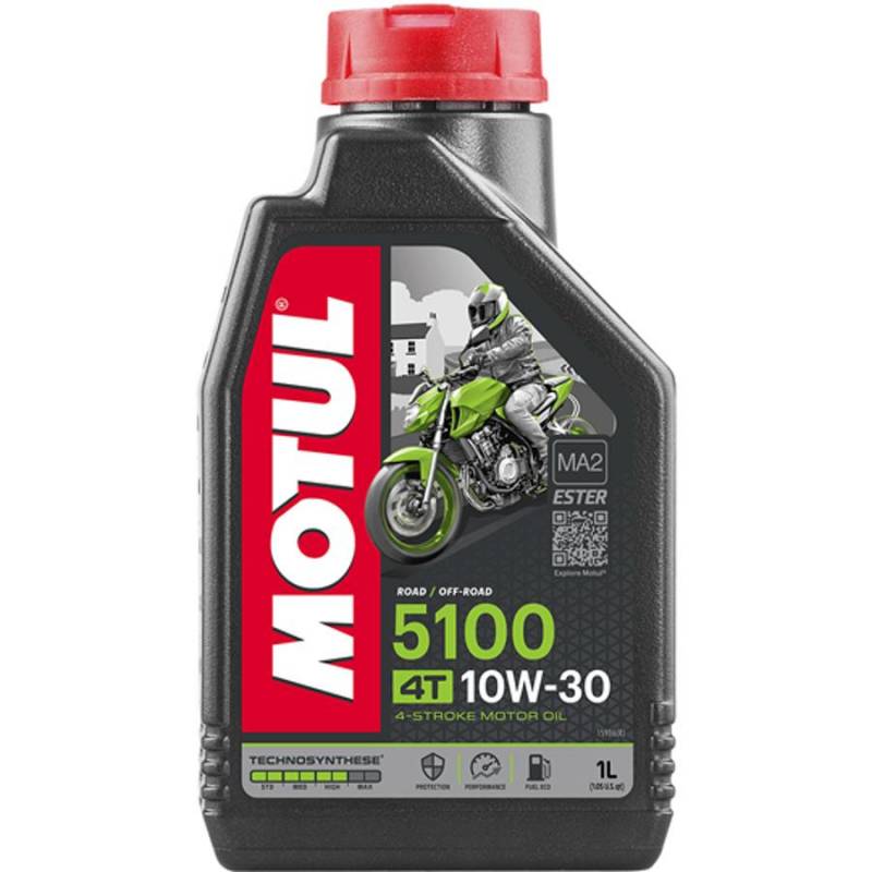 HUILE MOTEUR 4T MOTUL 5100 10W30 (1L) 10462 -  HUILE MOTEUR 4T MOTUL 5100 10W30 (1L) origine MOTUL -DISPO