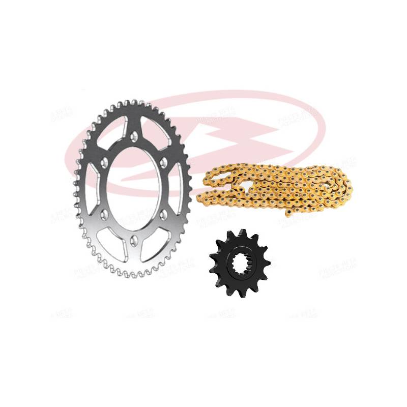 KIT CHAINE 13X49/520-114 BETA 200/250/300 RR 2T (2013-2020) 390 RR 4T (2015-2019) CHAINE GOLD 520 MXZ4 ULTRA.RENFORCEE KIT CHAINE 13X49/520-114 BETA 200/250/300 RR 2T (2013-2020) 390 RR 4T (2015-2019) CHAINE GOLD 520 MXZ4 ULTRA.RENFORCEE avec Attache Rapide origine AZMOTORS -DISPO
