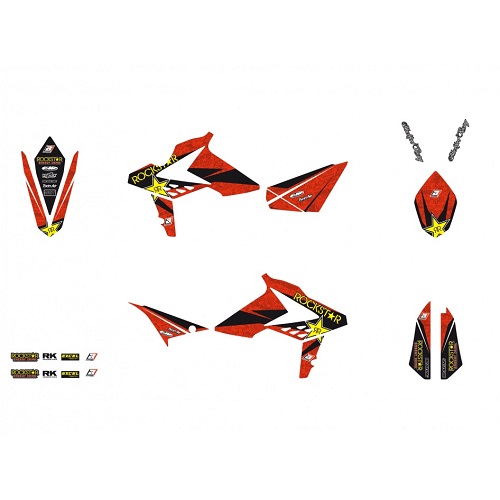 KIT DECO ROCKSTAR ENERGY BETA ENDURO RR 2013-17 BLACKBIRD RACING BETA RR 2T,4T - KIT DÃ‰CO ROCKSTAR ENERGY BLACKBIRD RACING- MODÃˆLES 2013-17 origine AZMOTORS -DISPO
