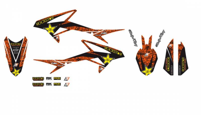 KIT DECORS ROCKSTAR POUR BETA KIT DECORS ROCKSTAR POUR BETA origine BETA -DISPO