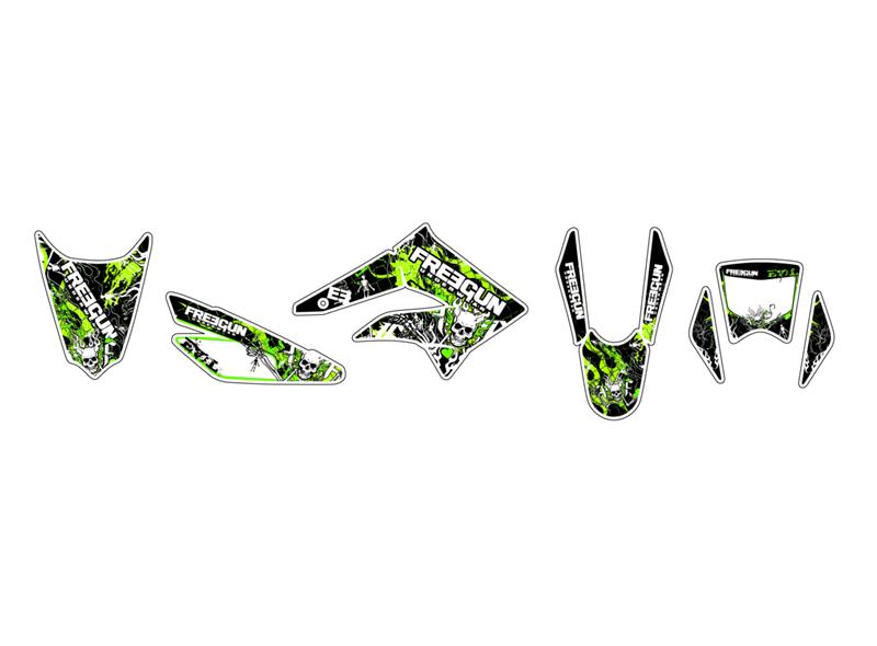 KIT DECO FREEGUN FIREHEAD VERT KUTVEK Beta RR/SM50 - 14/15/16 KIT DECO FREEGUN FIREHEAD VERT KUTVEK Beta RR/SM50 - 14/15/16 origine BETA -DISPO