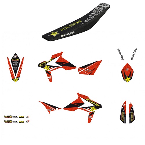 KIT COMPLET ROCKSTAR ENERGY BETA ENDURO RR 2013-17 BLACKBIRD RACING BETA RR 2T,4T - KIT COMPLET ROCKSTAR ENERGY BLACKBIRD - MODÃˆLES 2013-17 origine AZMOTORS -DISPO