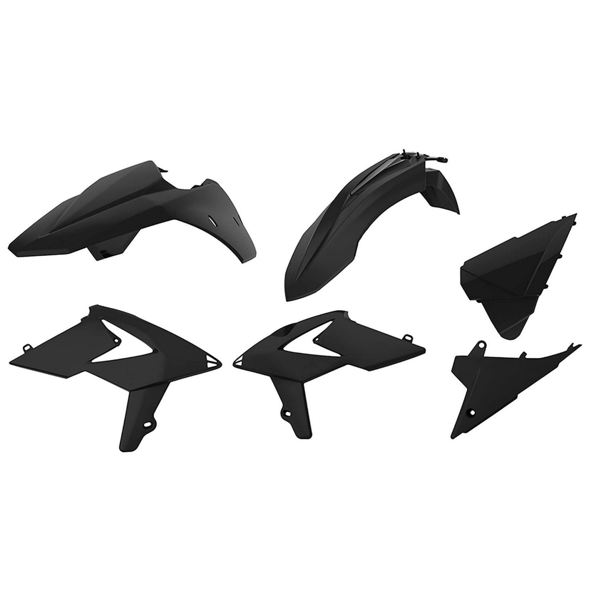 KIT PLASTIQUE MX BETA ENDURO RR 2013-17 POLISPORT NOIR BETA RR 2T,4T - ENDURO KIT PLASTIQUE MX POLISPORT NOIR - MODÃˆLES 2013-17 origine AZMOTORS -DISPO