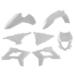 KIT PLASTIQUES RESTYLING BETA ENDURO RR 2013-17 POLISPORT BLANC BETA RR 2T,4T - ENDURO KIT PLASTIQUES RESTYLING POLISPORT BLANC- MODÃˆLES 2013-17 origine AZMOTORS -DISPO