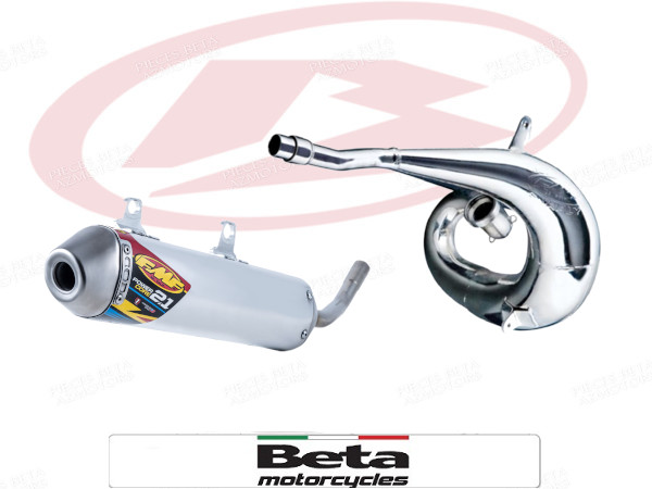 ECHAPPEMENTS BETA 125 4T SILENCIEUX, COLLECTEUR, ECHAPPEMENT ... origine BETA -DISPO