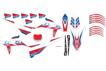 KIT AUTOCOLLANTS RR RACING MY18 031431458200 - KIT AUTOCOLLANTS RR RACING MY18 origine BETA -DISPO