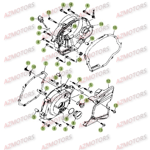 Carter 2 AZMOTORS PiÃ¨ces Beta RE 125 4T - 2009