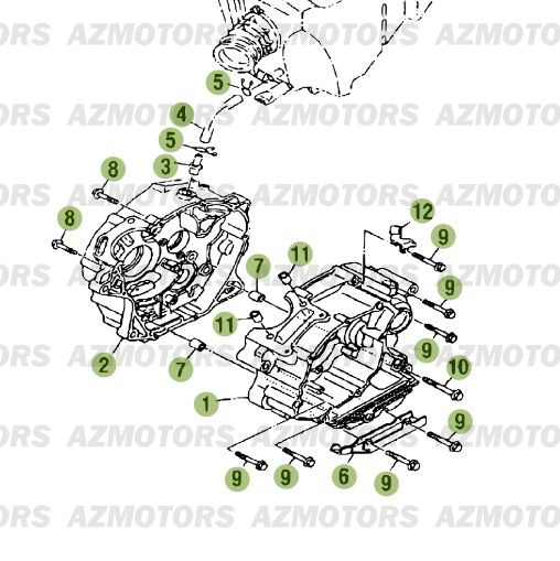 Carter AZMOTORS PiÃ¨ces Beta RE 125 4T - 2015-2014-2013