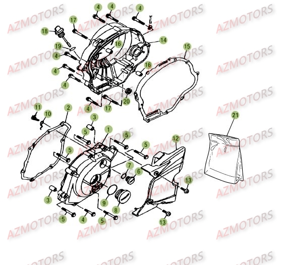 Carter 2 AZMOTORS PiÃ¨ces Beta RE 125 4T - 2010-2011