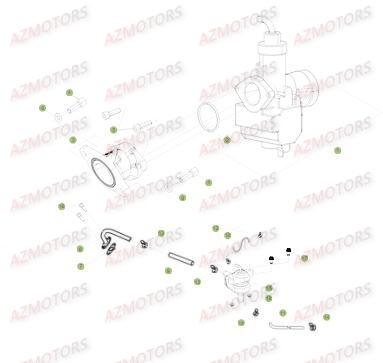 Carburateur AZMOTORS PiÃ¨ces Beta RE 125 4T - 2016