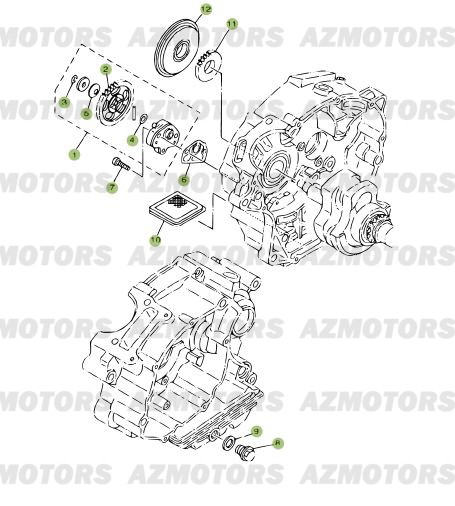 Circuit De Lubrification AZMOTORS PiÃ¨ces Beta RR 125 Enduro 4T EURO3 - 2008