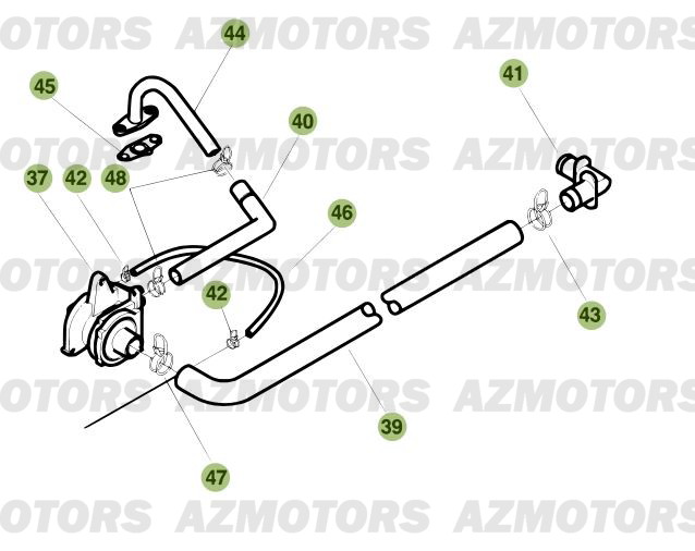 Carburateur 2 AZMOTORS PiÃ¨ces Beta RR 125 Enduro 4T - 2009