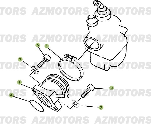 Carburateur AZMOTORS PiÃ¨ces Beta RR 125 Enduro 4T - 2009