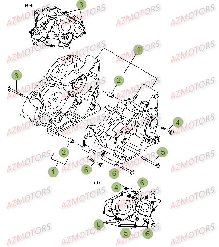 Carter AZMOTORS PiÃ¨ces Beta RR 125 LC Enduro 4T - 2015
