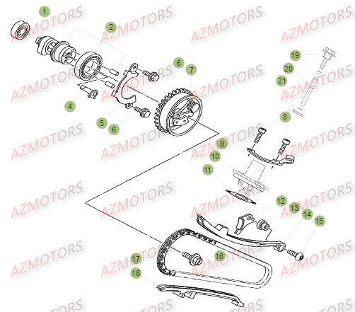 Distribution AZMOTORS PiÃ¨ces Beta RR 125 LC Enduro 4T - 2015