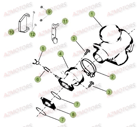 Admission AZMOTORS PiÃ¨ces Beta RR 125 LC Enduro 4T - 2017