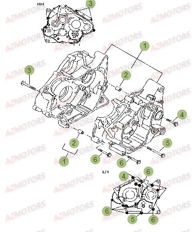 Carter AZMOTORS PiÃ¨ces Beta RR 125 LC Enduro 4T - 2017