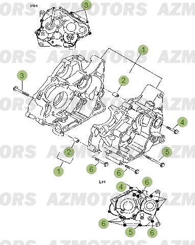 Carter AZMOTORS PiÃ¨ces Beta RR 125 LC Enduro 4T - 2013