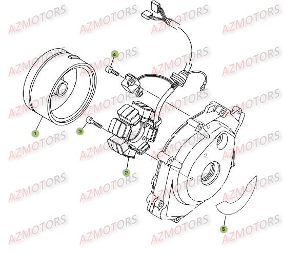 Allumage AZMOTORS PiÃ¨ces BETA RR 125 SM 4T - [2007]
