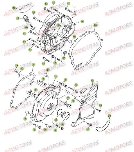 Carter 2 AZMOTORS PiÃ¨ces BETA RR 125 SM 4T - [2008]
