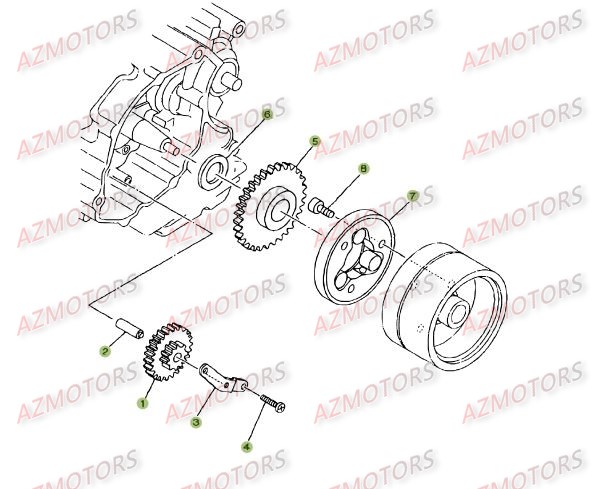 Demarrage Electrique AZMOTORS PiÃ¨ces BETA RR 125 SM 4T - [2008]
