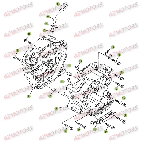 Carter.1 AZMOTORS PiÃ¨ces BETA RR 125 SM 4T - [2009]
