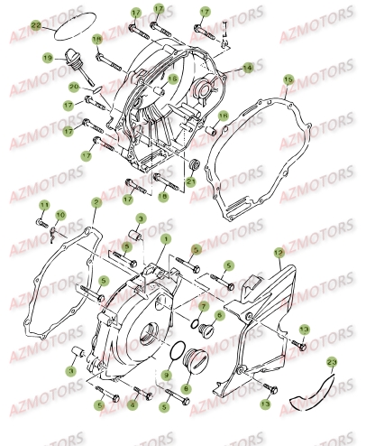Carter.2 AZMOTORS PiÃ¨ces BETA RR 125 SM 4T - [2009]
