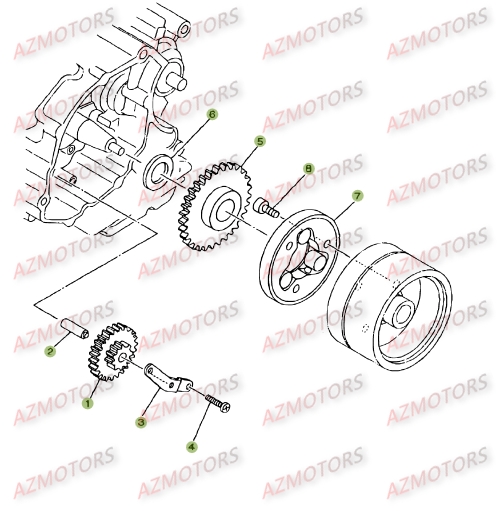 Demarrage Electrique.1 AZMOTORS PiÃ¨ces BETA RR 125 SM 4T - [2009]
