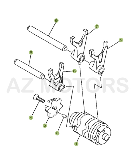 Commande Boite A Vitesses AZMOTORS PiÃ¨ces BETA URBAN 125 4T - [2008-2011]