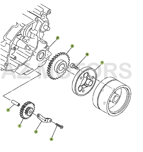Demarrage Electrique AZMOTORS PiÃ¨ces BETA URBAN 125 4T - [2008-2011]