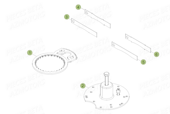 Outillages Special AZMOTORS PiÃ¨ces BETA EVO 125 2T - (2015)