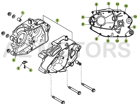 Carter AZMOTORS PiÃ¨ces BETA URBAN 200 4T - [2008-2011]