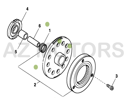 Demarrage Electrique 2 AZMOTORS PiÃ¨ces BETA URBAN 200 4T - [2008-2011]