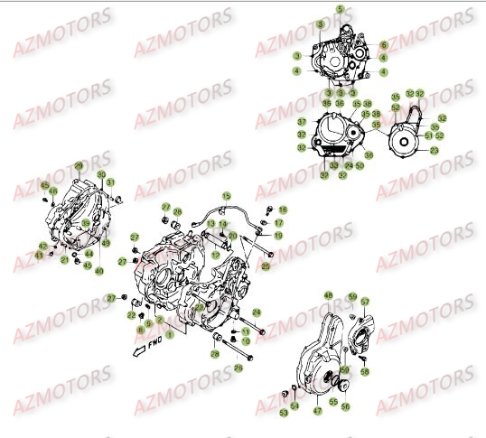 Carter AZMOTORS PiÃ¨ces BETA M4 350cc 4T - [2006]