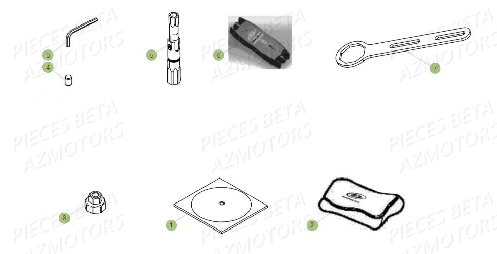 Trousse A Outils AZMOTORS PiÃ¨ces BETA RR 4T 390 RACING - (2017)

