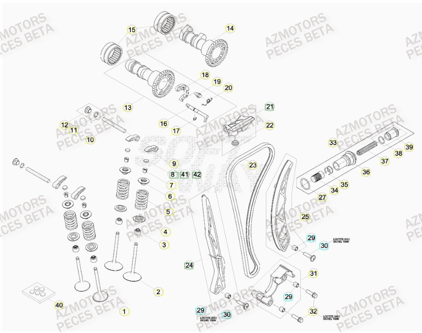 BOUCHON ARBRE COUVERCLE D EMBRAYAGE - BETA pour DISTRIBUTION de 430 RR RACING 15