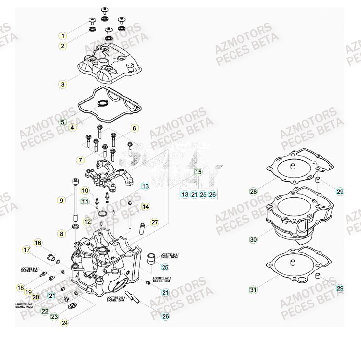 BOUCHON ARBRE COUVERCLE D EMBRAYAGE - BETA pour CYLINDRE de 450-RR-FACTORY-12