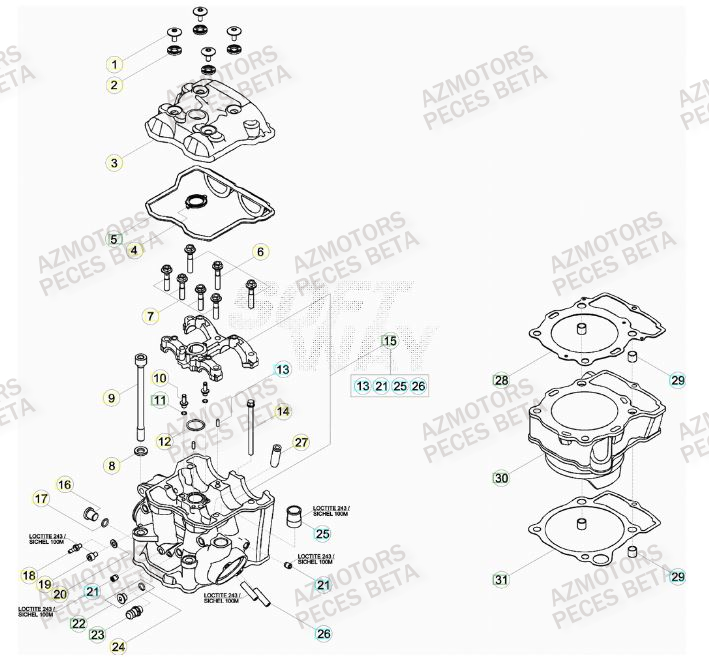 BOUCHON ARBRE COUVERCLE D EMBRAYAGE - BETA pour CYLINDRE de 498-RR-FACTORY-12