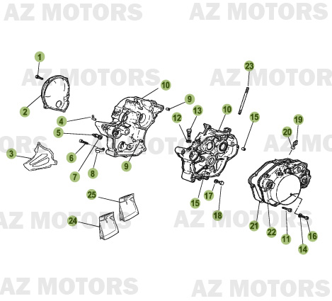 Carter AZMOTORS PiÃ¨ces Beta RR 50 - 2007-2005