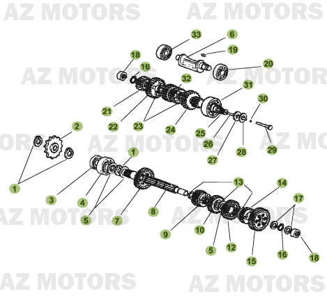 Boite A Vitesses AZMOTORS PiÃ¨ces Beta RR 50 - 2008
