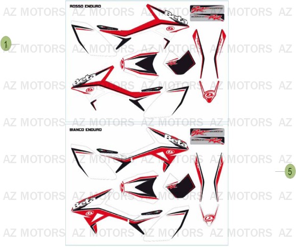 Decors AZMOTORS PiÃ¨ces Beta RR 50 - 2013-2012