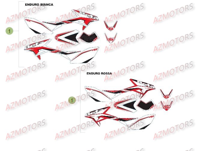 Decors 2 AZMOTORS PiÃ¨ces Beta RR 50 - 2013-2012