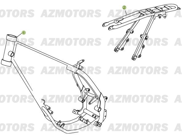 Chassis AZMOTORS PiÃ¨ces Beta RR 50 - 2011-2010