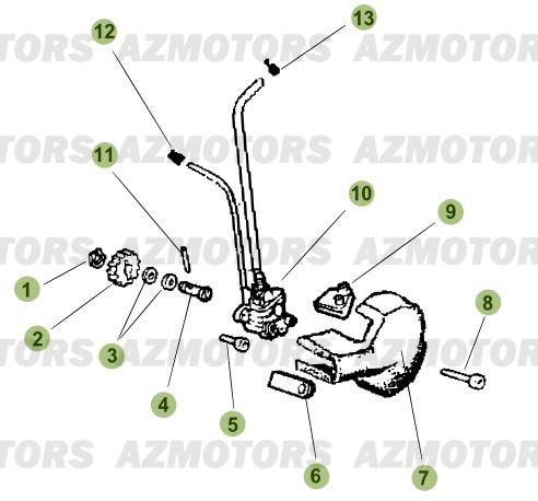 Circuit De Lubrification AZMOTORS PiÃ¨ces Beta RR 50 - 2011-2010