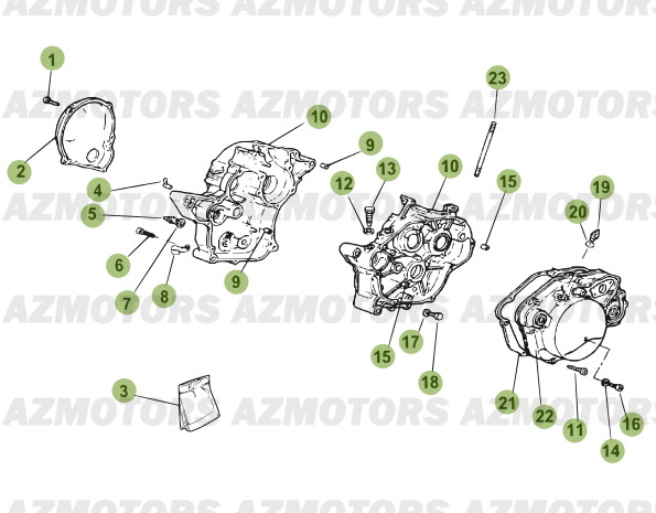 Carter AZMOTORS PiÃ¨ces Beta 50 RR FACTORY - 2013-2012