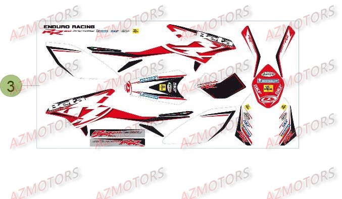 Decors Du No Serie 100001 A 100512 AZMOTORS PiÃ¨ces Beta 50 RR FACTORY - 2015-2014