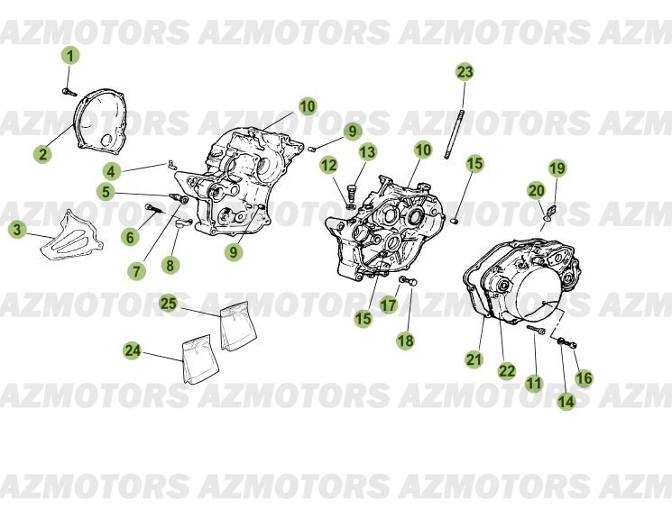 Carter AZMOTORS PiÃ¨ces Beta 50 RR FACTORY - 2008