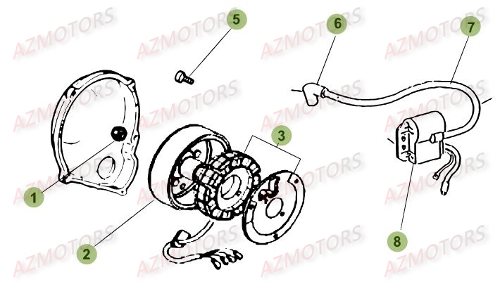 Allumage AZMOTORS PiÃ¨ces Beta 50 RR RACING - 2017